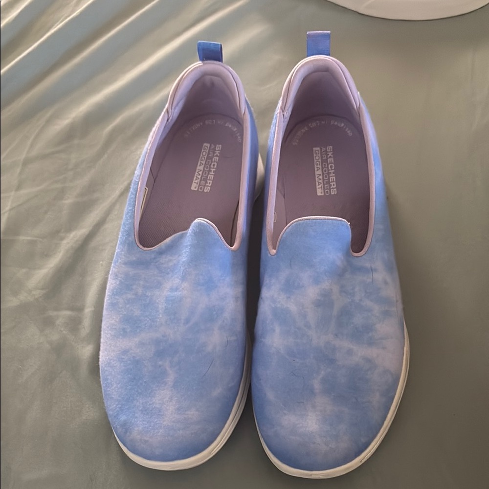 Skechers Light Blue Slip-On Sneakers